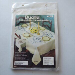 Bucilla Set of 4 Dinner Napkins 16” x 16” Brown Tablecloth for Embroidery kit